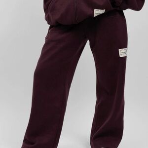 Color is maroon AFFIRMATION COLLECTION STRAIGHT LEG